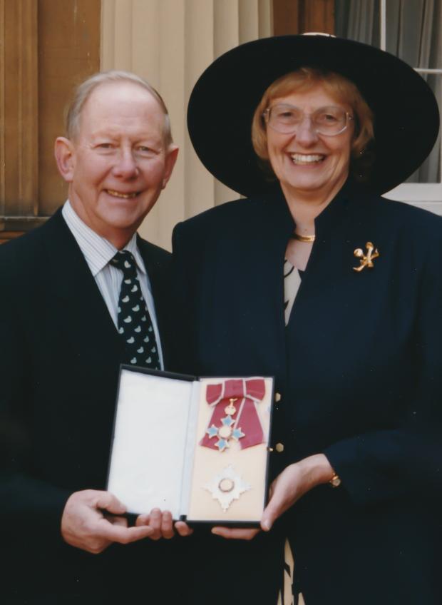 MargaretSeward Gordon and her at Buckingham Palace credit the Seward Family