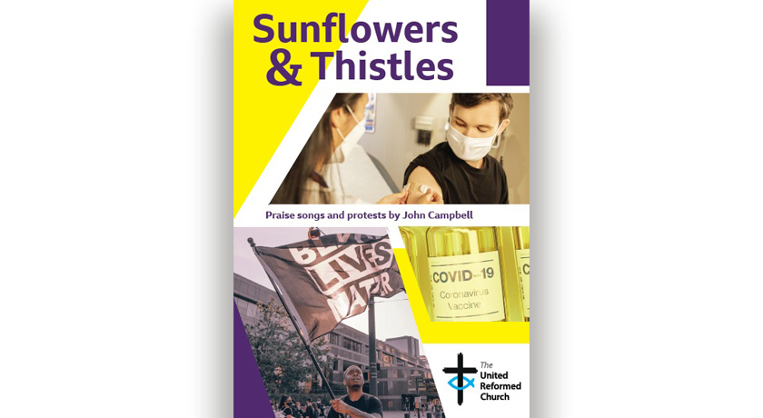 Sunflowers and thistles cover news banner